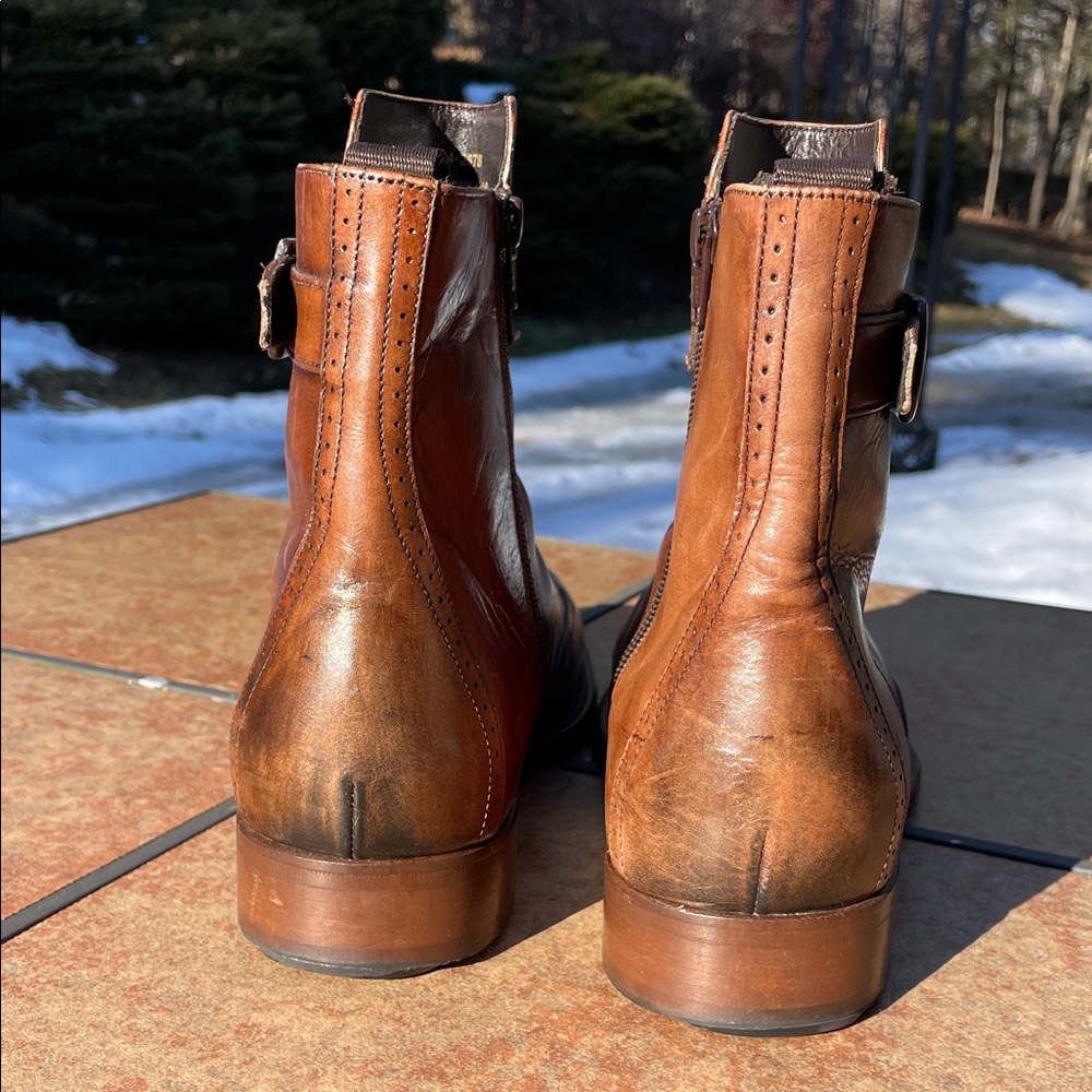 Johnston & Murphy Tan Leather ankle Boots - Picture 4 of 10